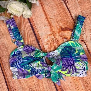 Neon Tropical Beach Babe Swimsuit Bikini Top Ac69